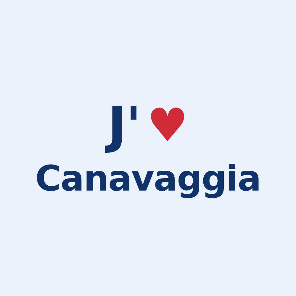 Sticker personnalisé Canavaggia — design J'aime Canavaggia