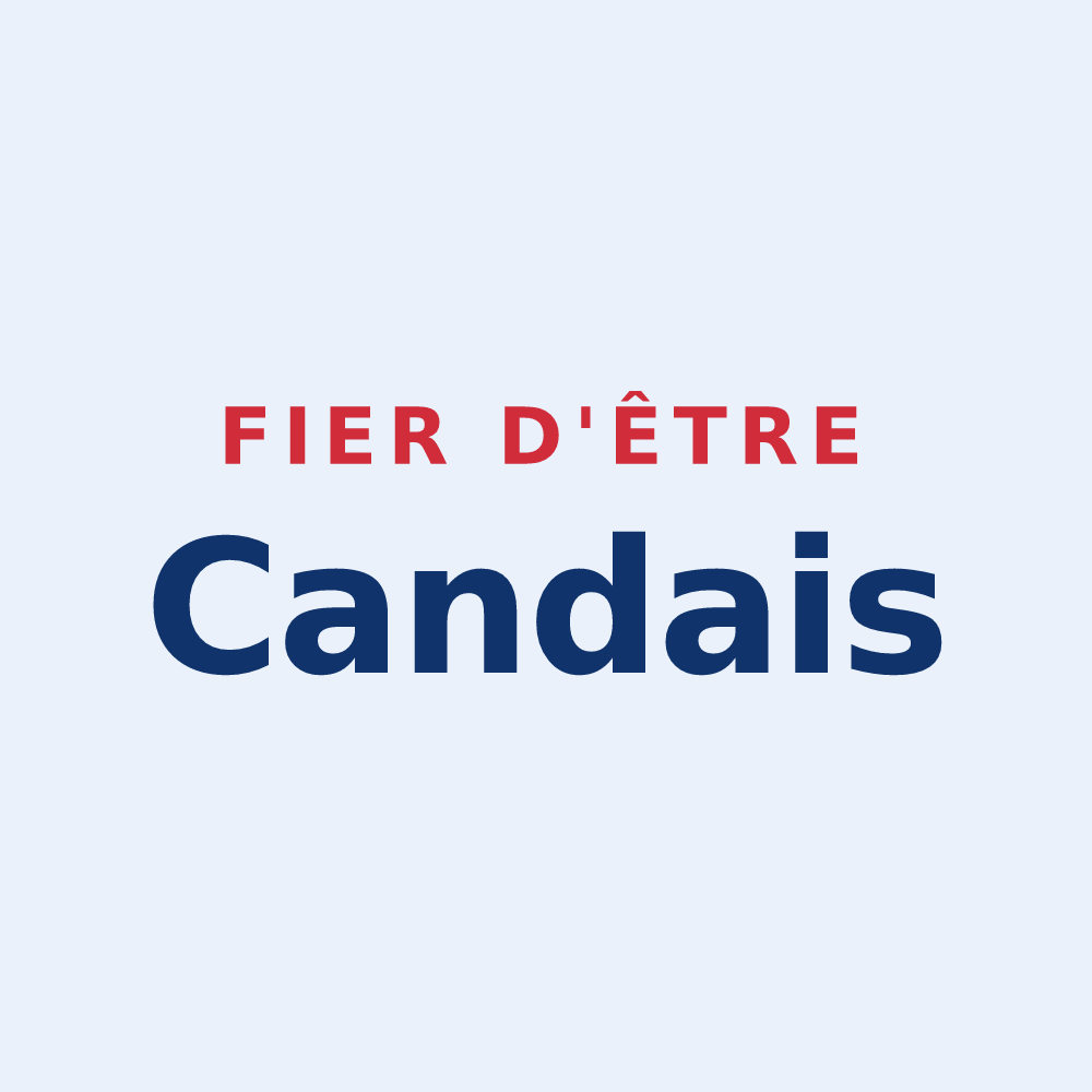Sticker « Fier d'être Candais » — design pour Candes-Saint-Martin