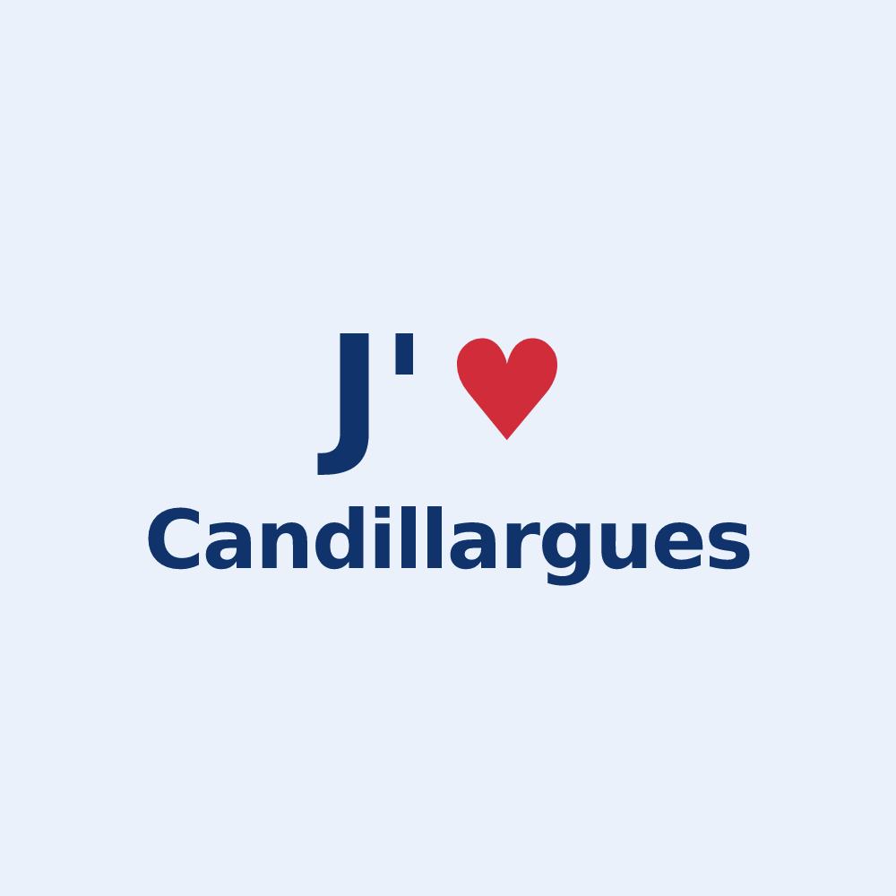 Sticker personnalisé Candillargues — design J'aime Candillargues