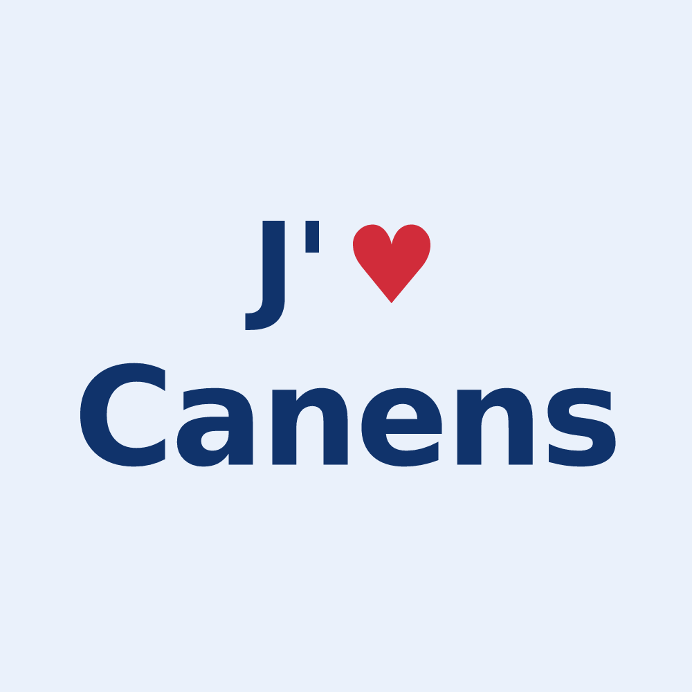 Sticker personnalisé Canens — design J'aime Canens
