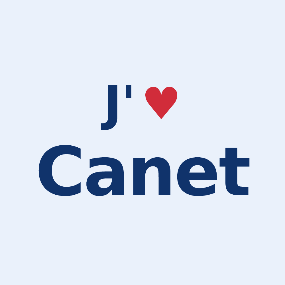 Sticker personnalisé Canet — design J'aime Canet