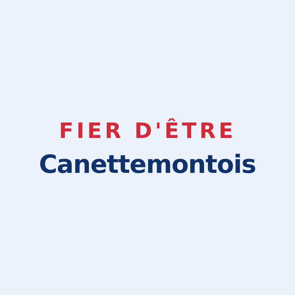 Sticker « Fier d'être Canettemontois » — design pour Canettemont