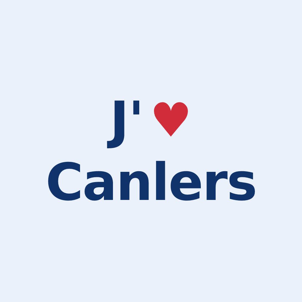 Sticker personnalisé Canlers — design J'aime Canlers