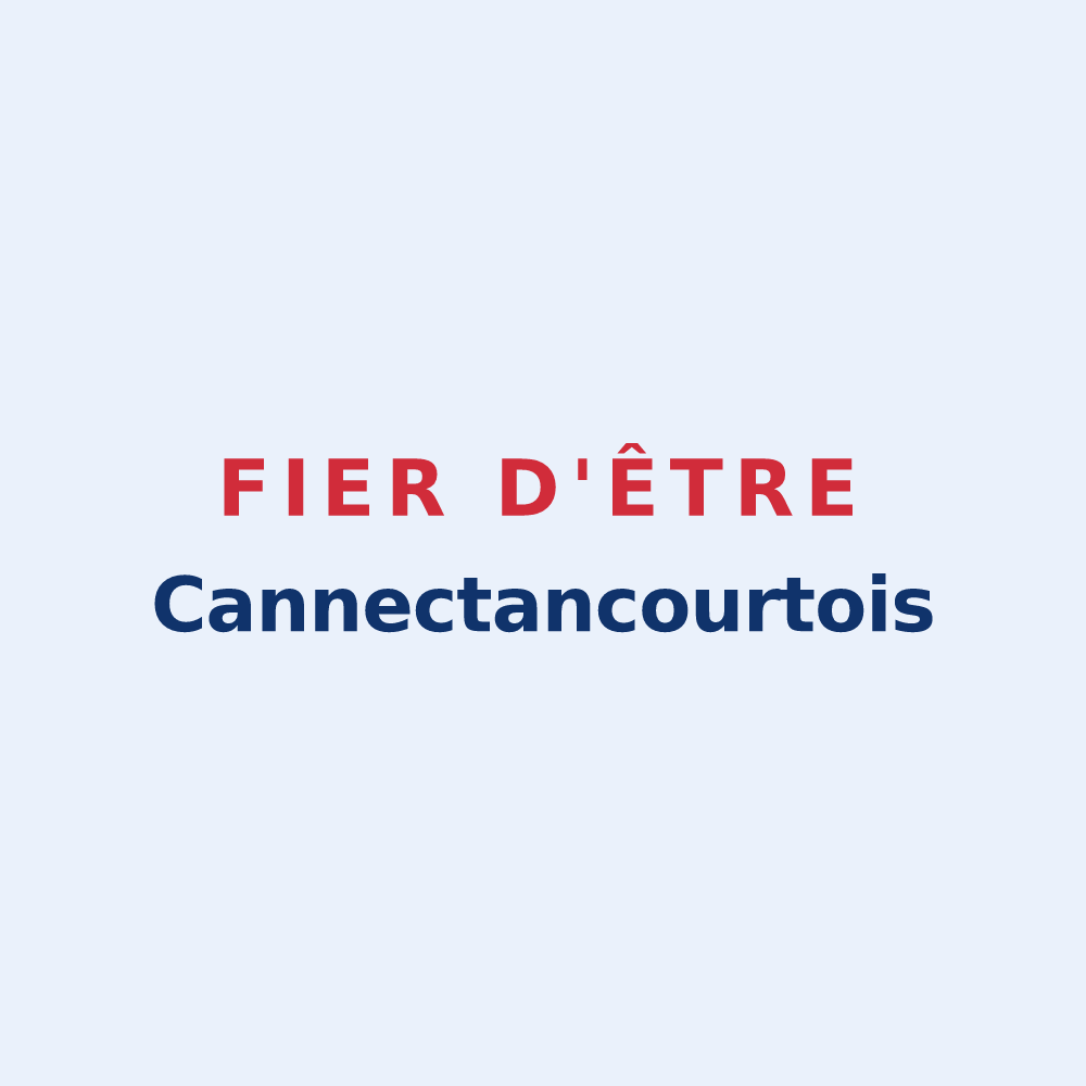 Sticker « Fier d'être Cannectancourtois » — design pour Cannectancourt