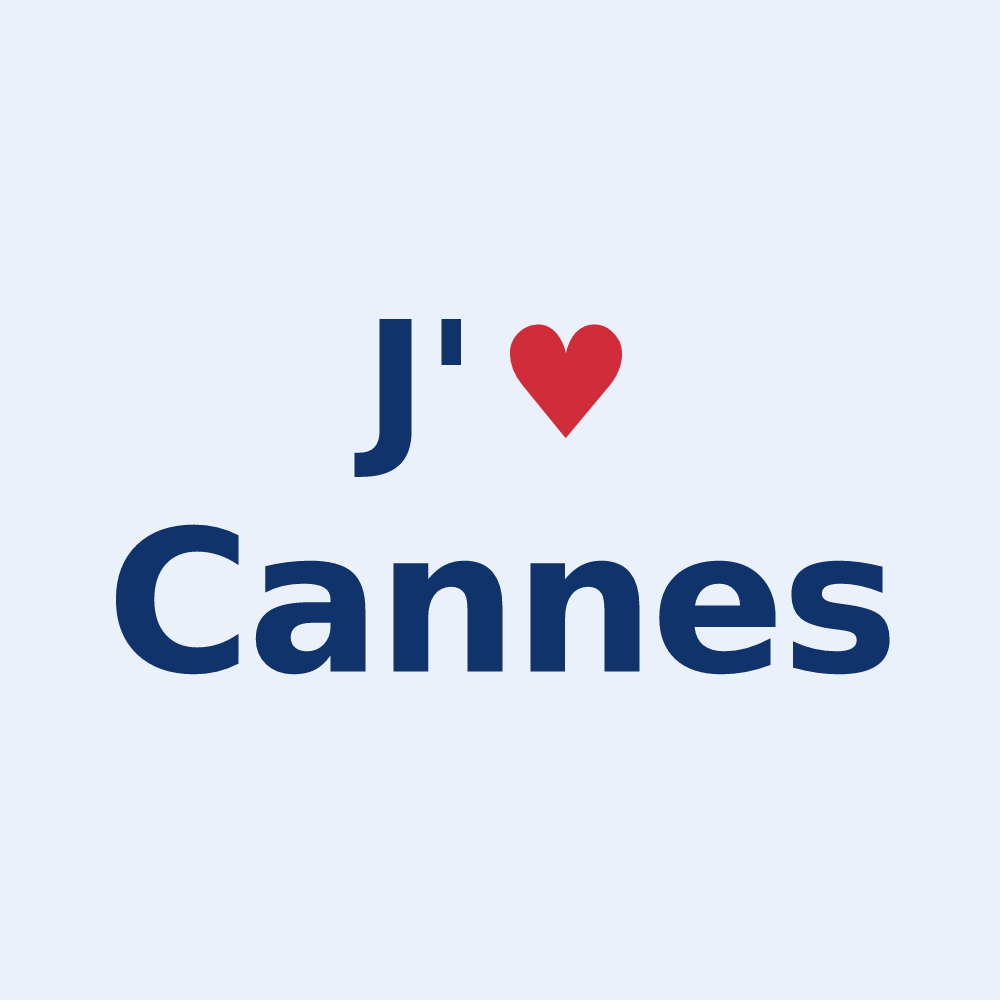 Sticker personnalisé Cannes — design J'aime Cannes