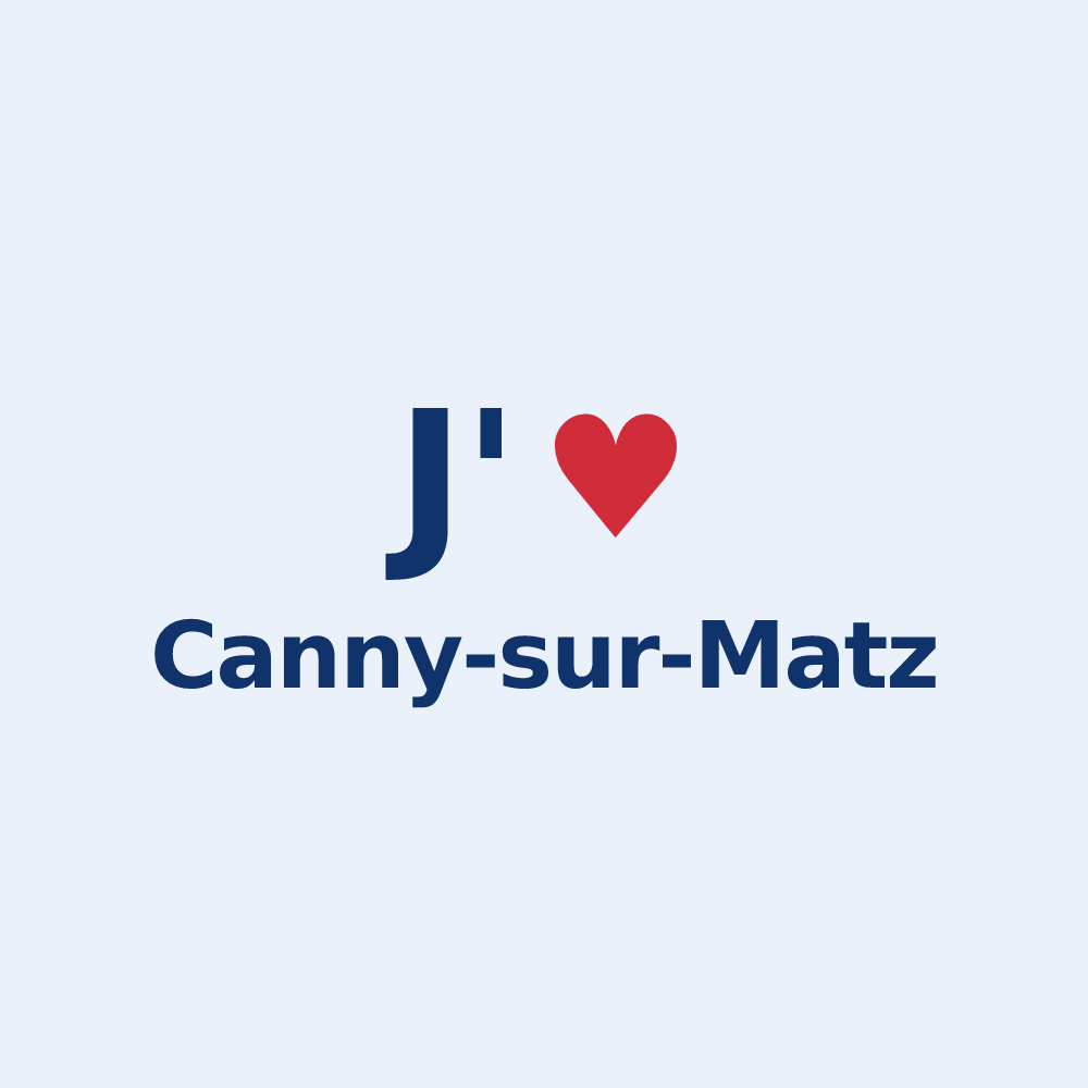 Sticker personnalisé Canny-sur-Matz — design J'aime Canny-sur-Matz