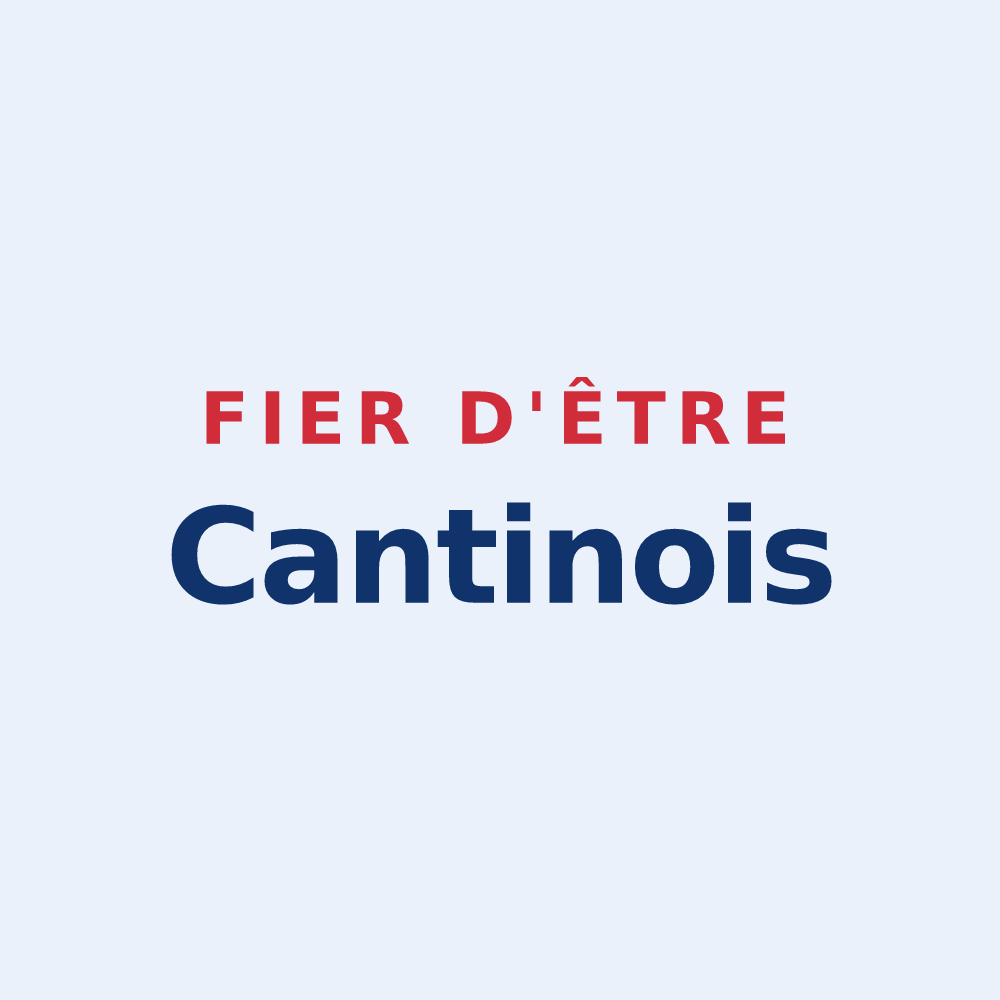 Sticker « Fier d'être Cantinois » — design pour Cantin
