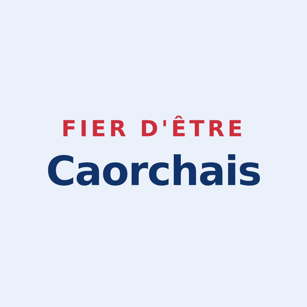 Sticker « Fier d'être Caorchais » — design pour Caorches-Saint-Nicolas