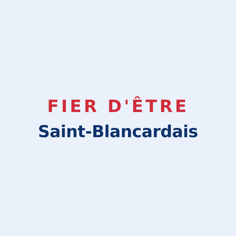 Sticker « Fier d'être Saint-Blancardais » — design pour Cap d'Astarac