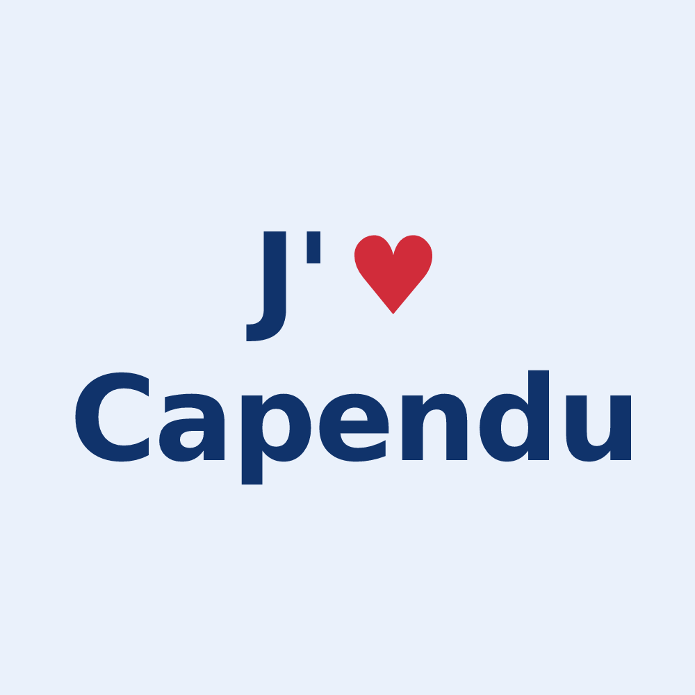 Sticker personnalisé Capendu — design J'aime Capendu