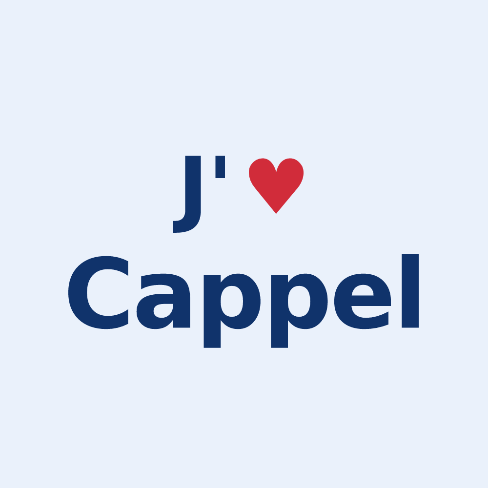 Sticker personnalisé Cappel — design J'aime Cappel