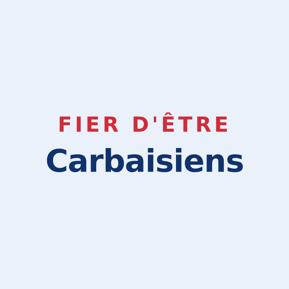 Sticker « Fier d'être Carbaisiens » — design pour Carbay