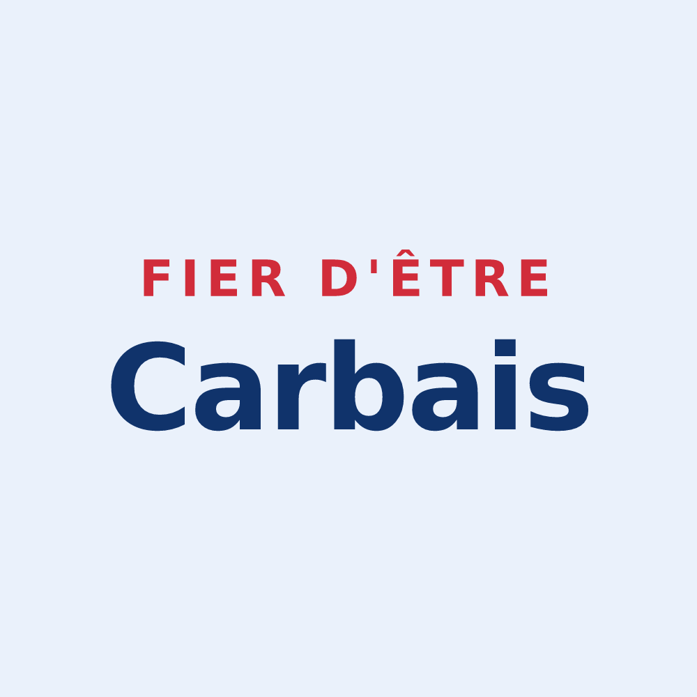 Sticker « Fier d'être Carbais » — design pour Carbes