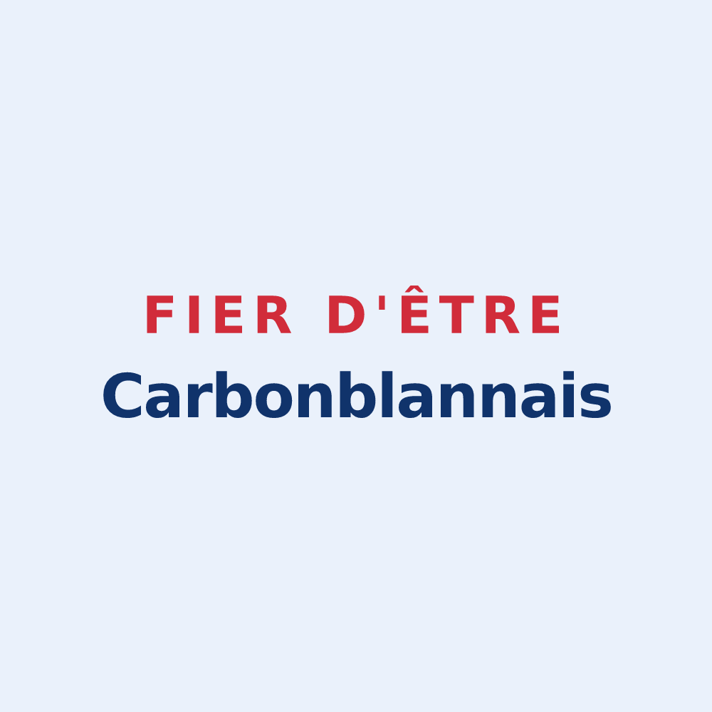 Sticker « Fier d'être Carbonblannais » — design pour Carbon-Blanc