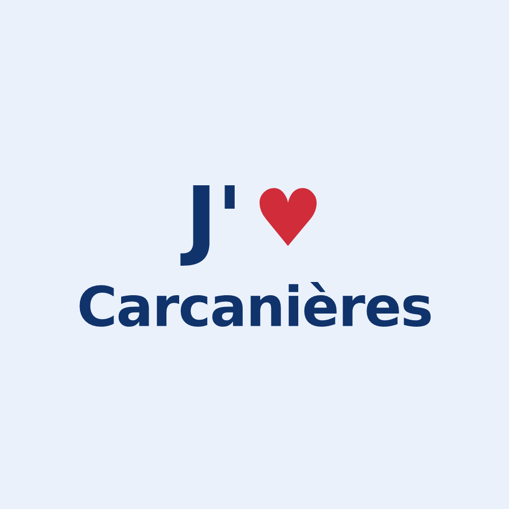 Sticker personnalisé Carcanières — design J'aime Carcanières