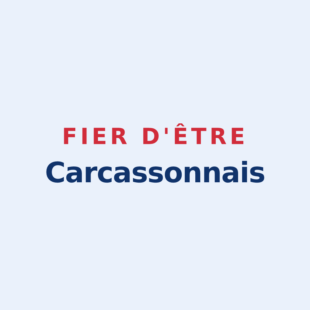 Sticker « Fier d'être Carcassonnais » — design pour Carcassonne