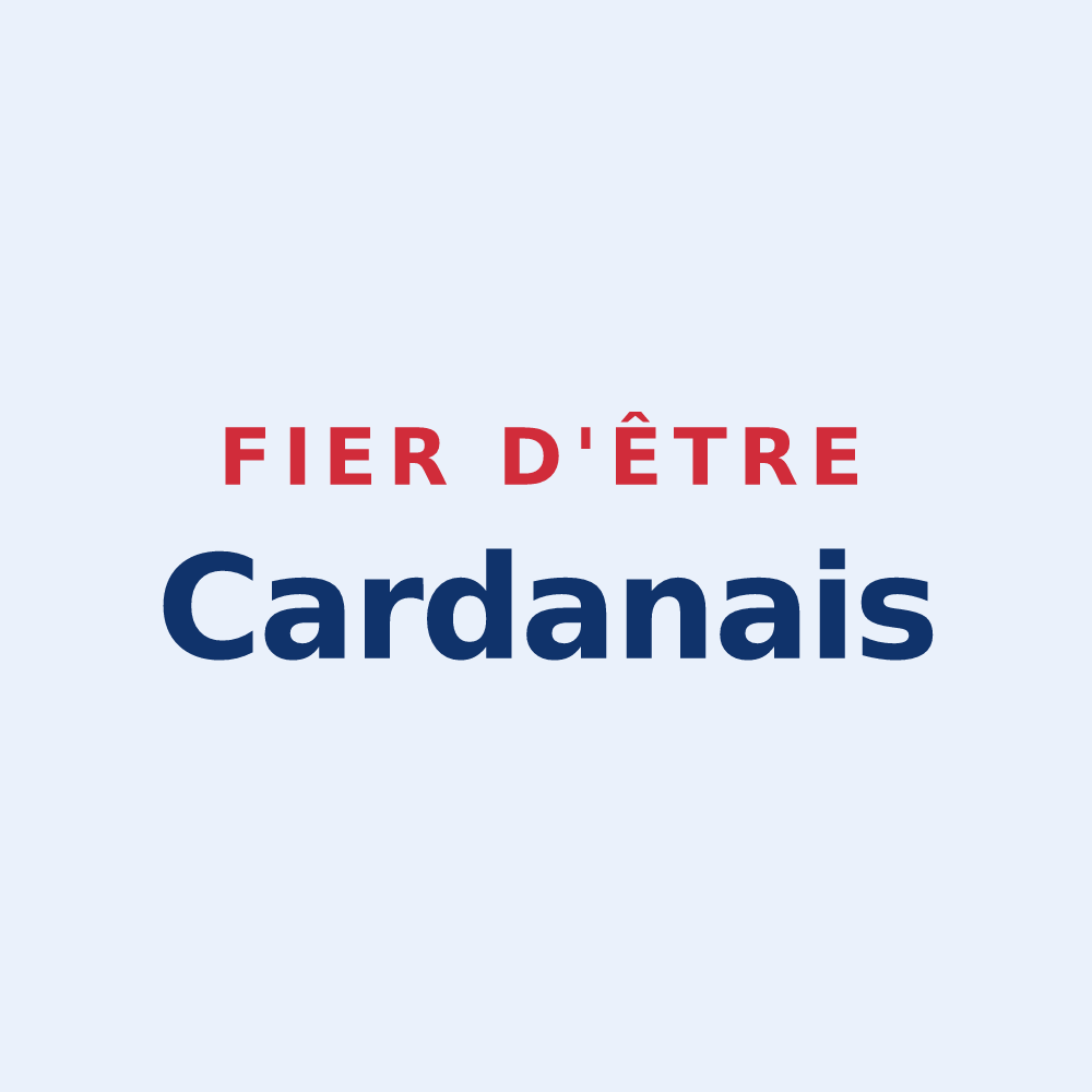 Sticker « Fier d'être Cardanais » — design pour Cardan
