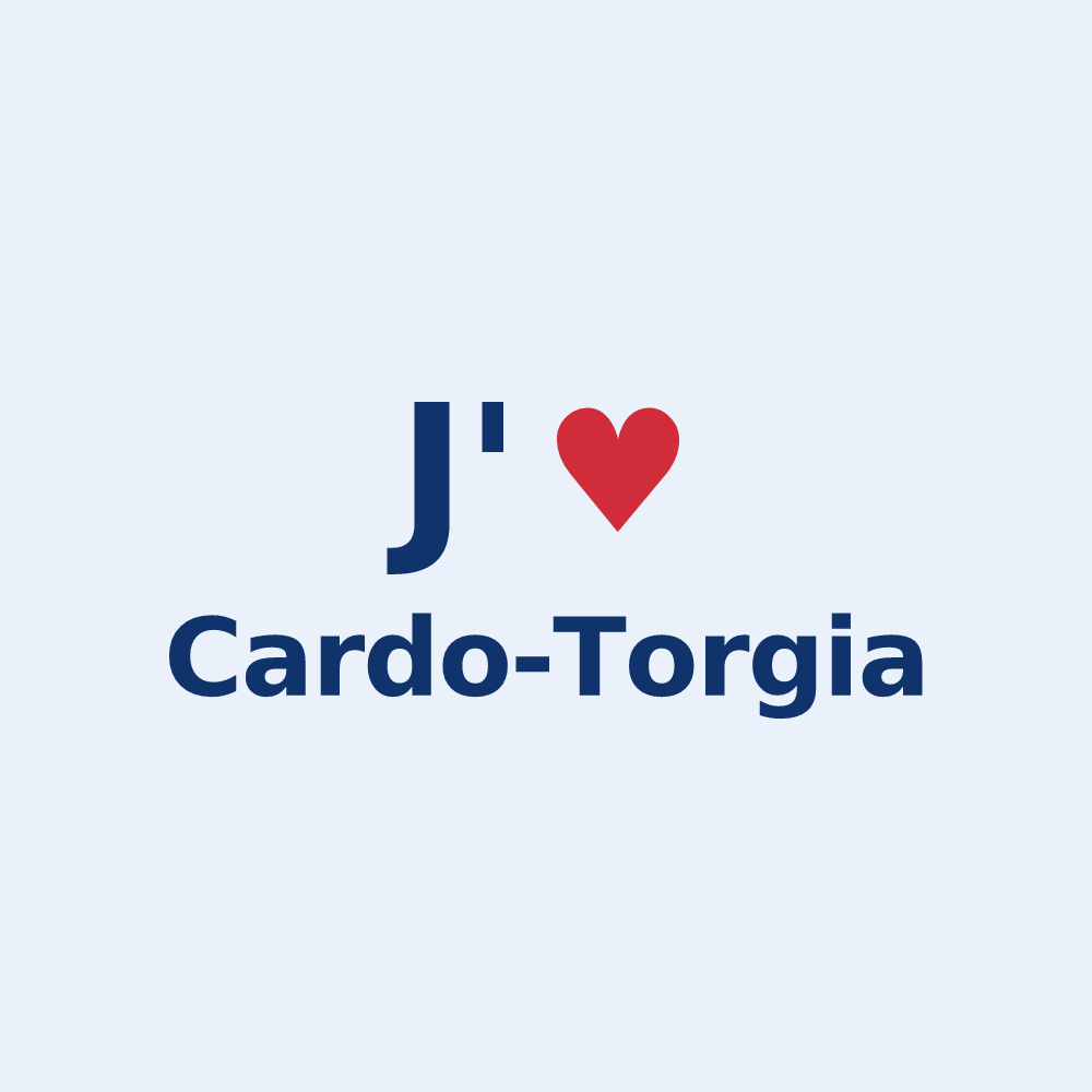 Sticker personnalisé Cardo-Torgia — design J'aime Cardo-Torgia