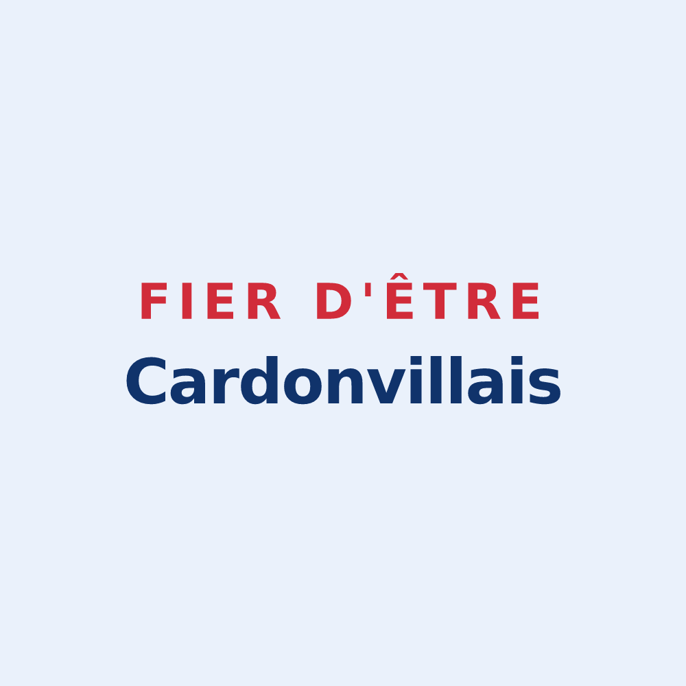 Sticker « Fier d'être Cardonvillais » — design pour Cardonville