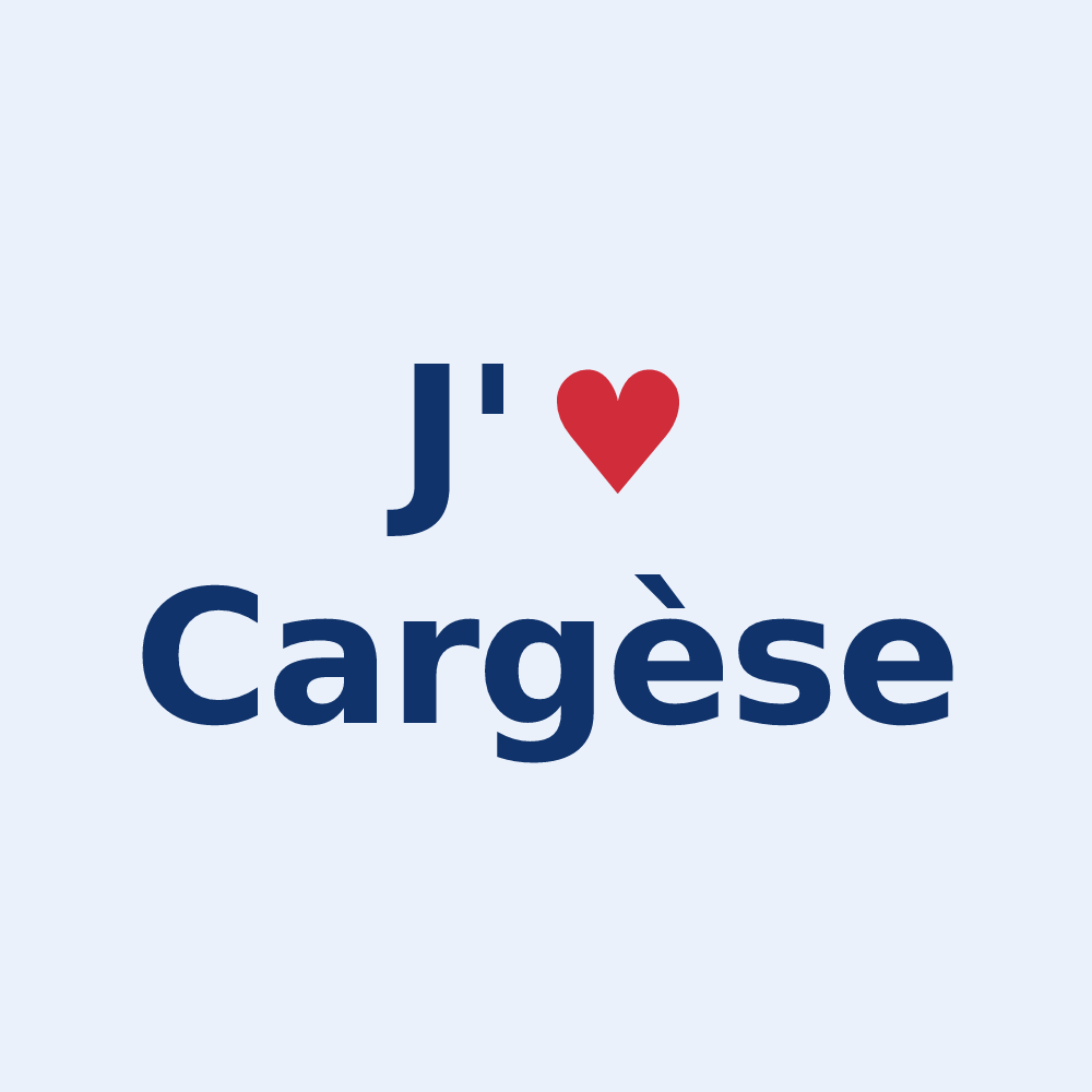 Sticker personnalisé Cargèse — design J'aime Cargèse