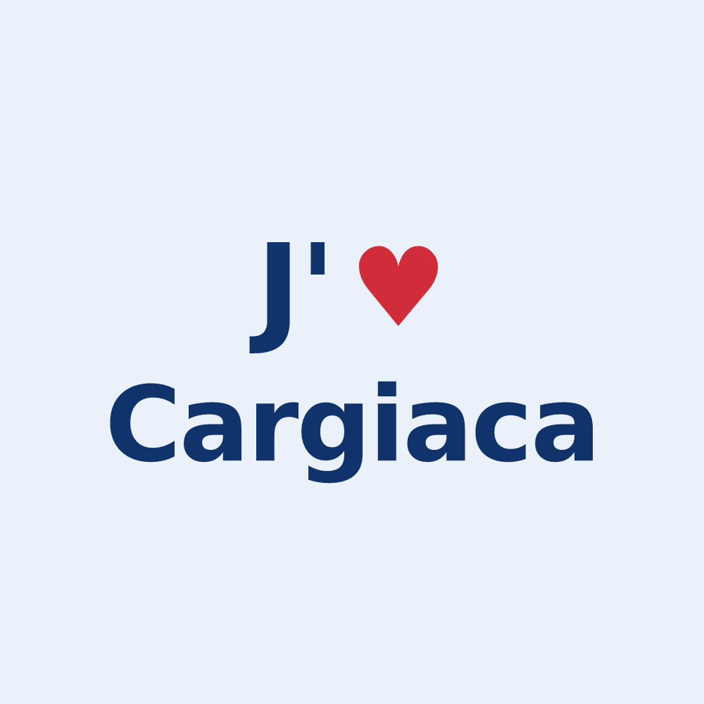 Sticker personnalisé Cargiaca — design J'aime Cargiaca