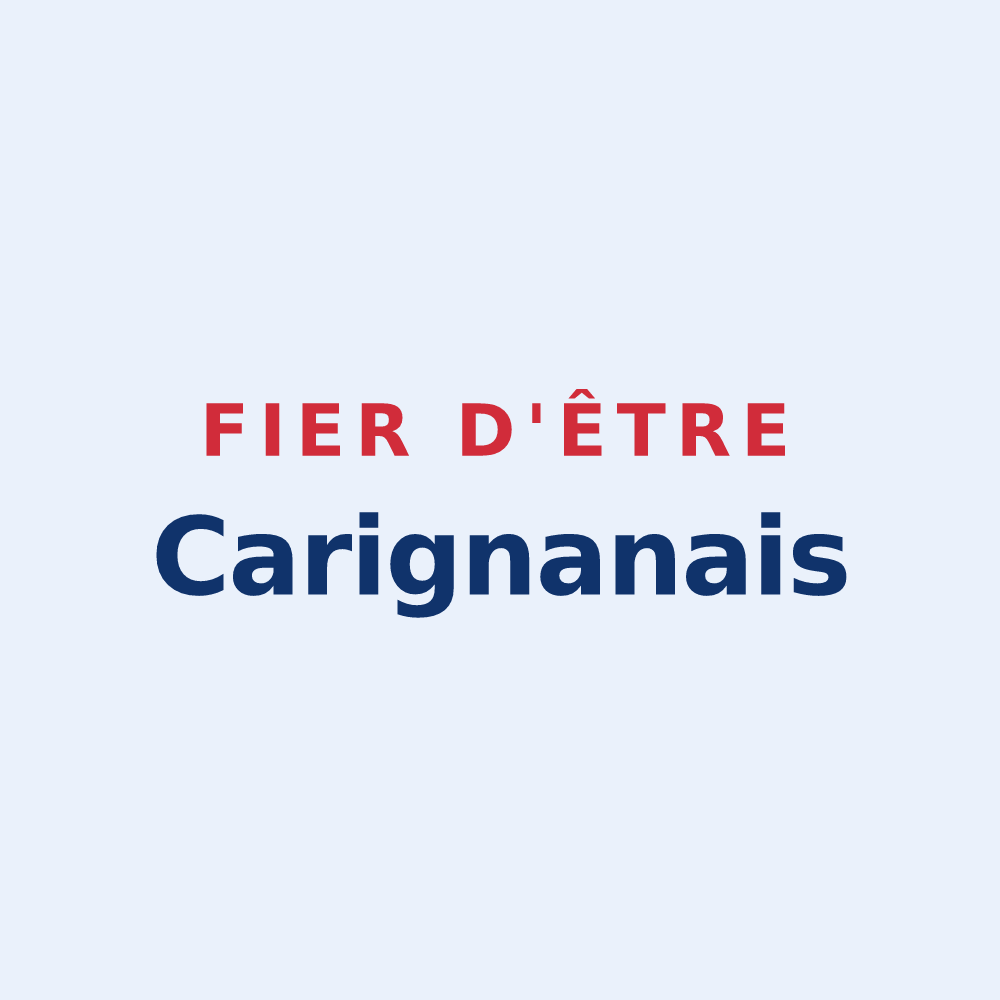 Sticker « Fier d'être Carignanais » — design pour Carignan-de-Bordeaux