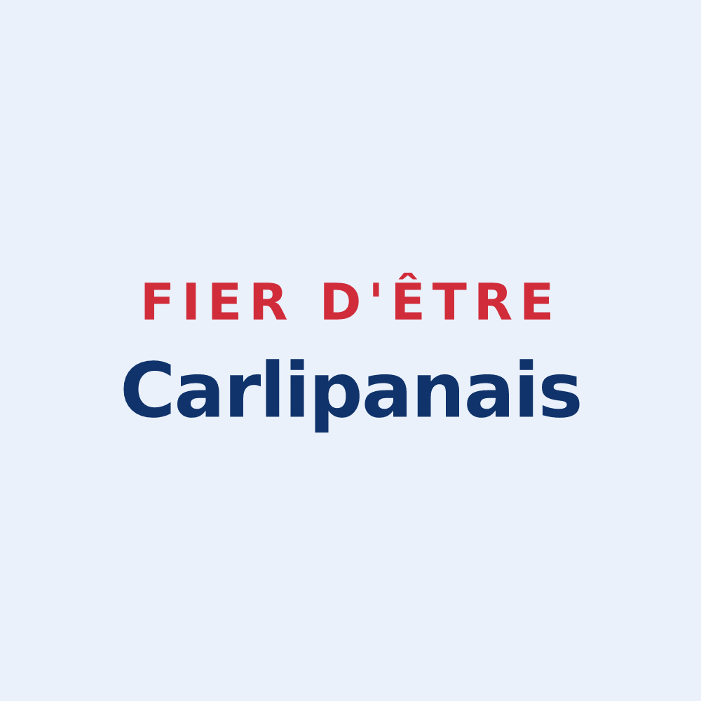 Sticker « Fier d'être Carlipanais » — design pour Carlipa