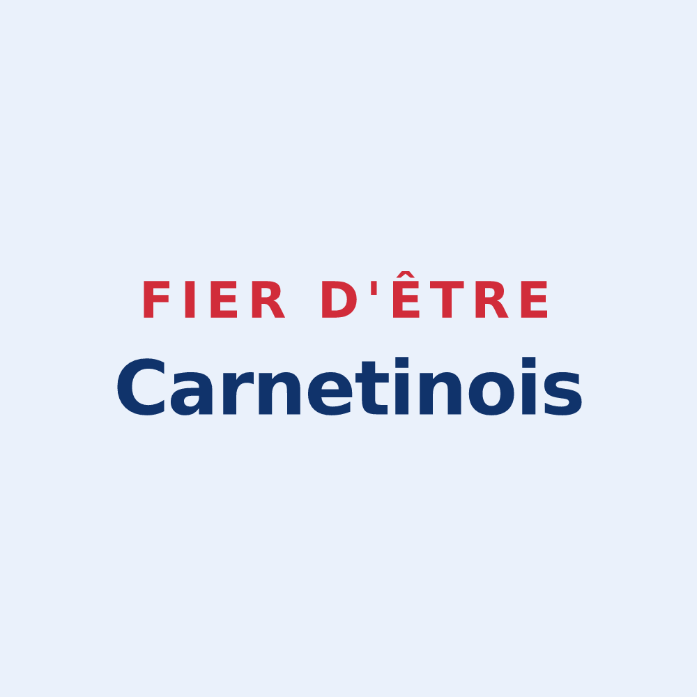 Sticker « Fier d'être Carnetinois » — design pour Carnetin