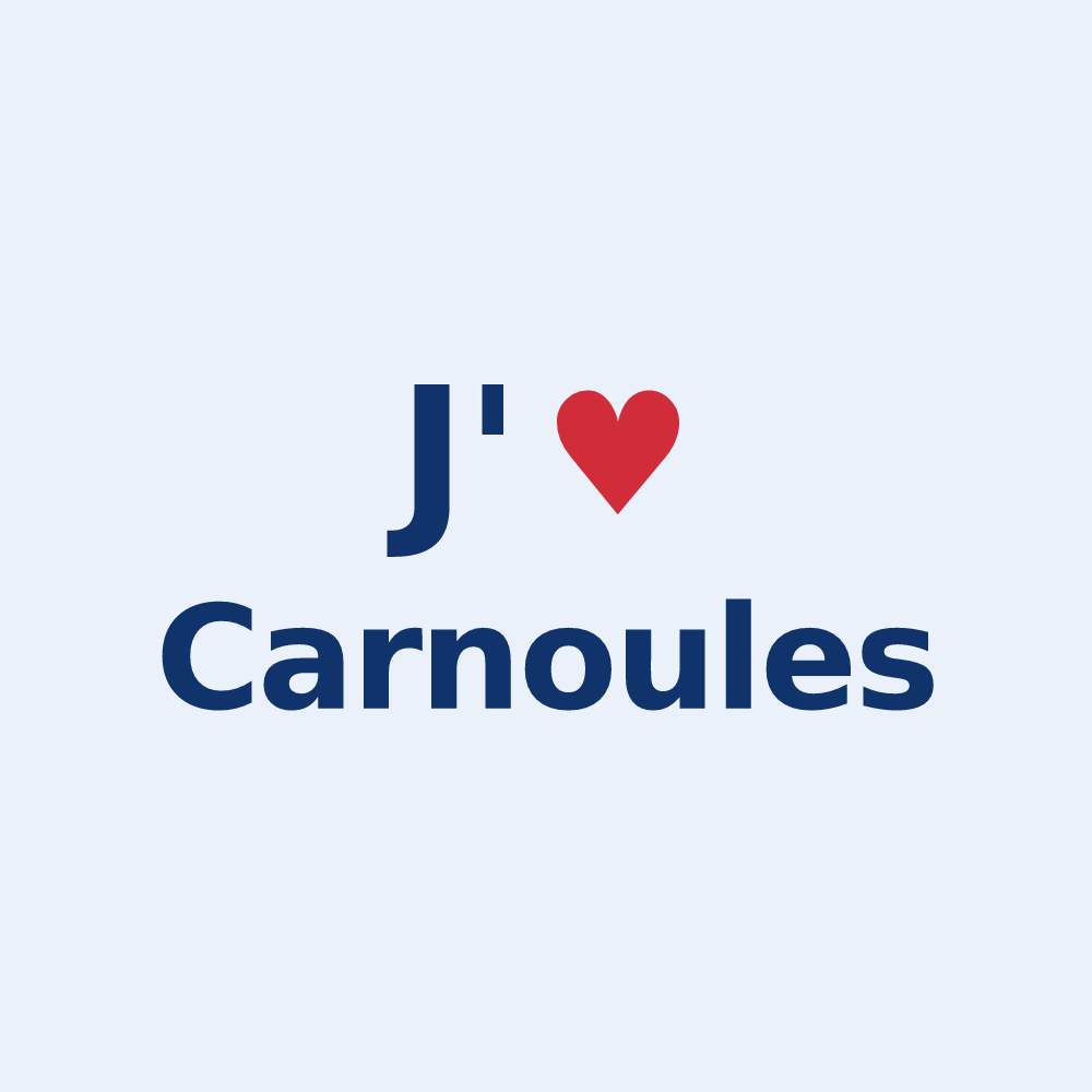 Sticker personnalisé Carnoules — design J'aime Carnoules