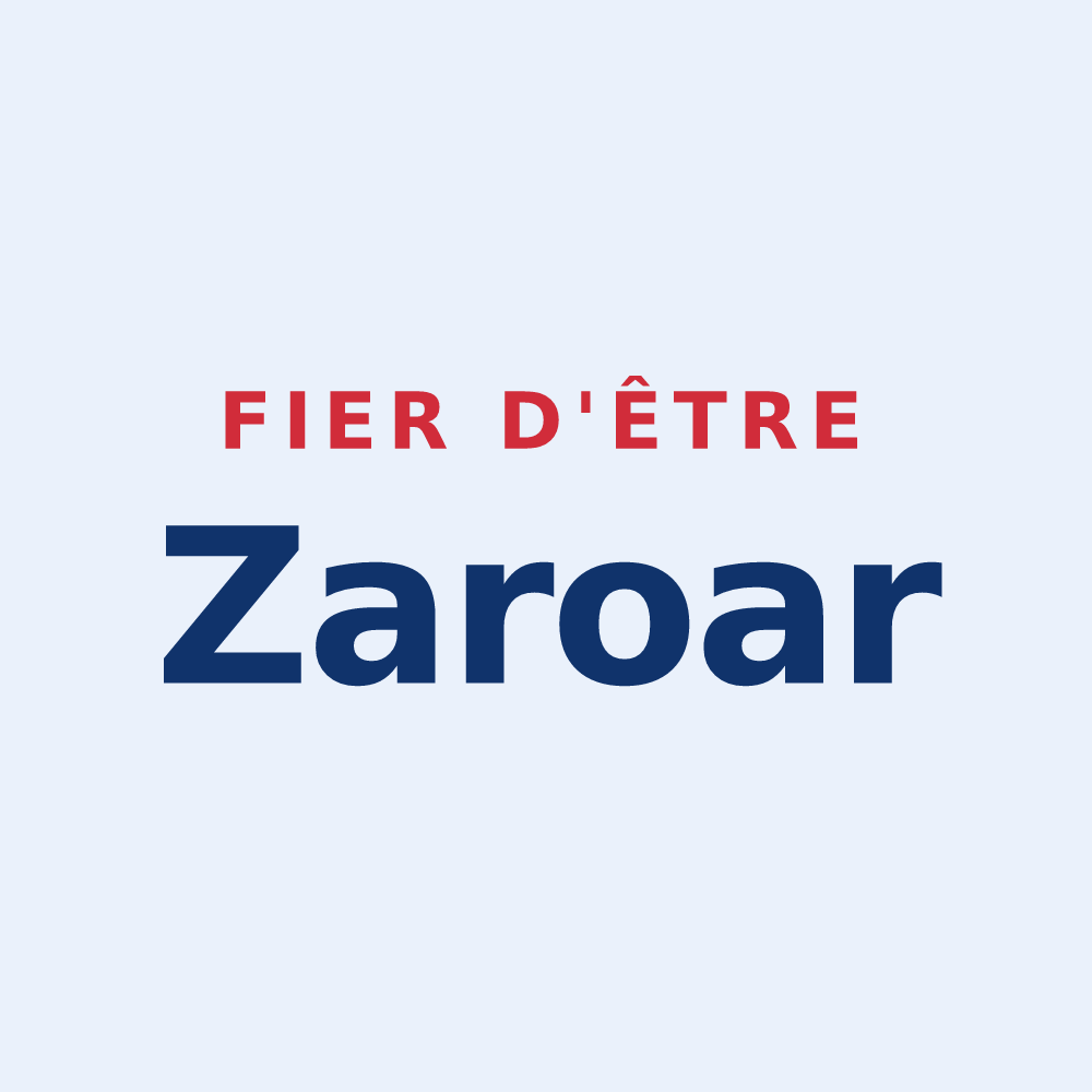 Sticker « Fier d'être Zaroar » — design pour Caro