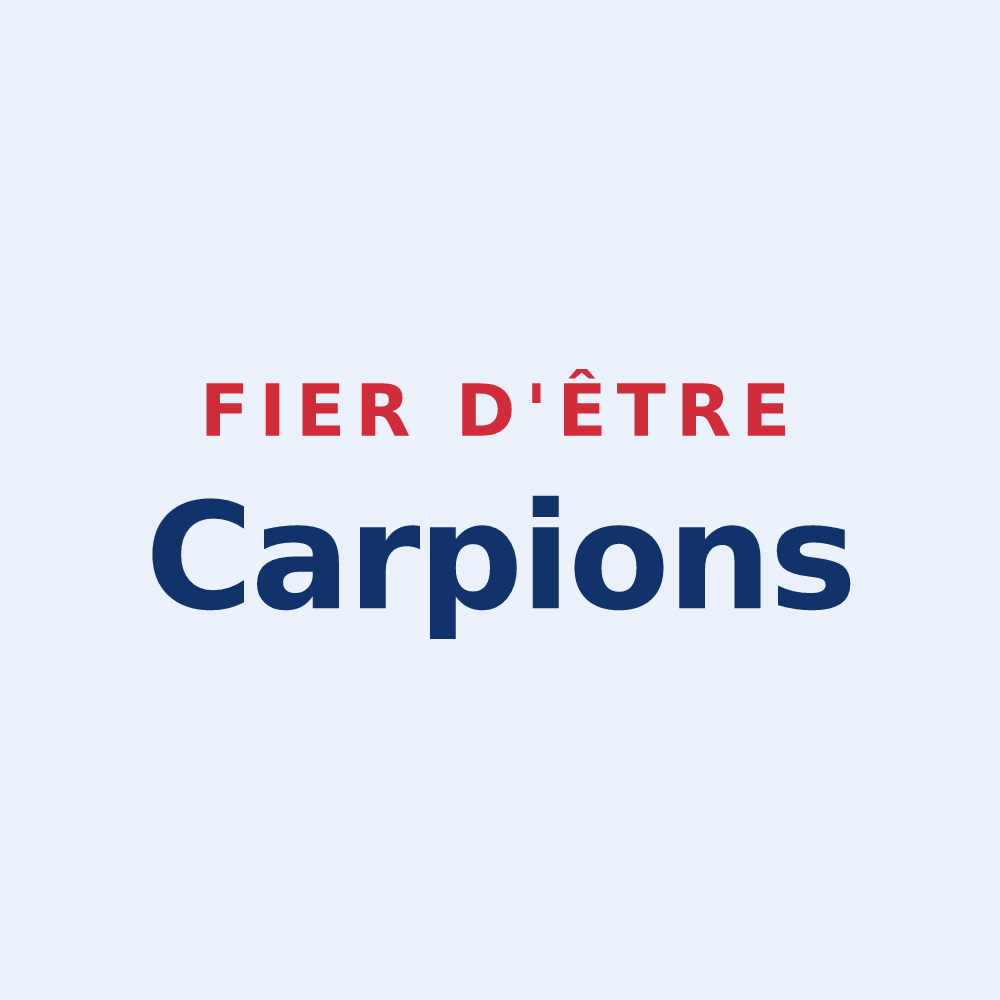 Sticker « Fier d'être Carpions » — design pour Carpiquet