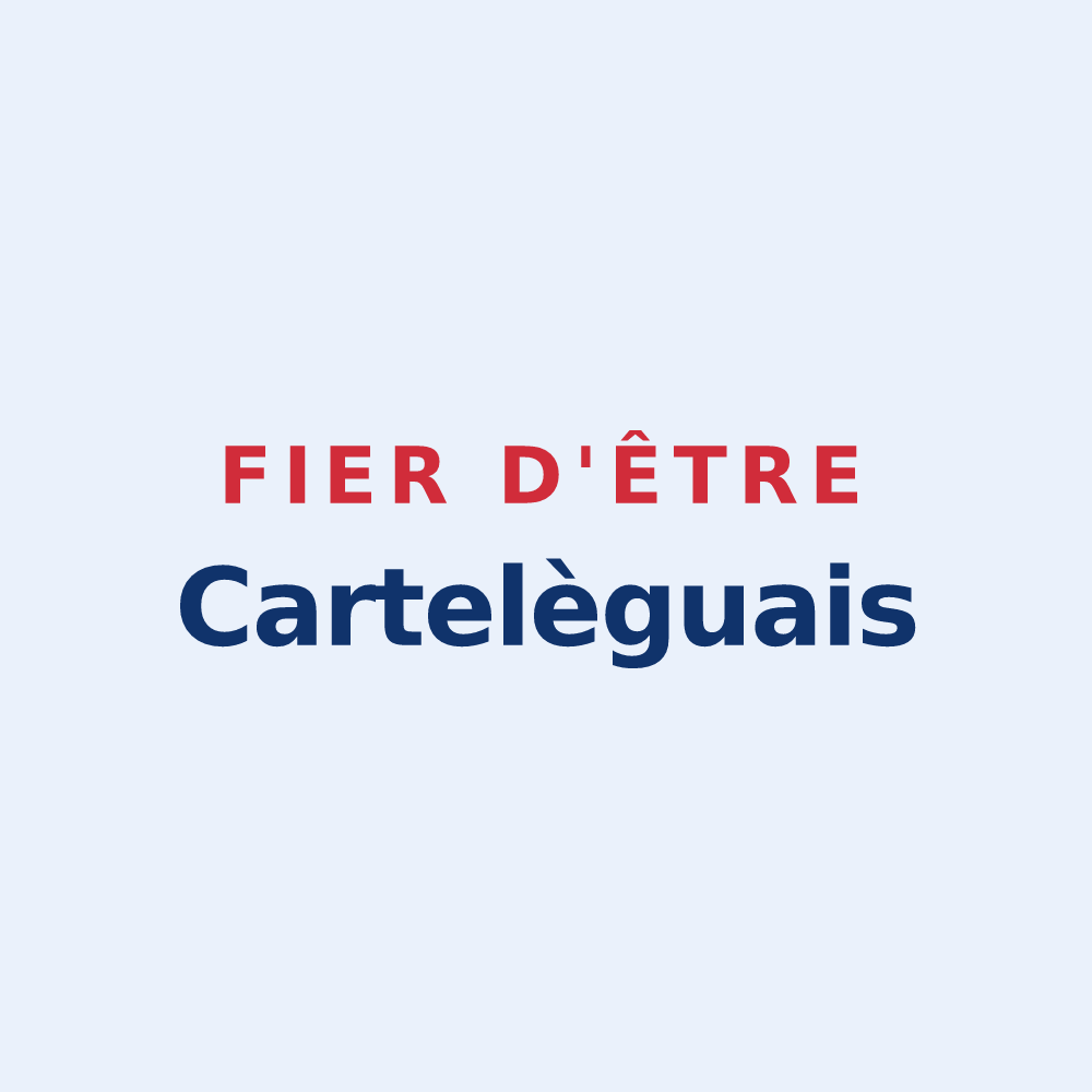 Sticker « Fier d'être Cartelèguais » — design pour Cartelègue