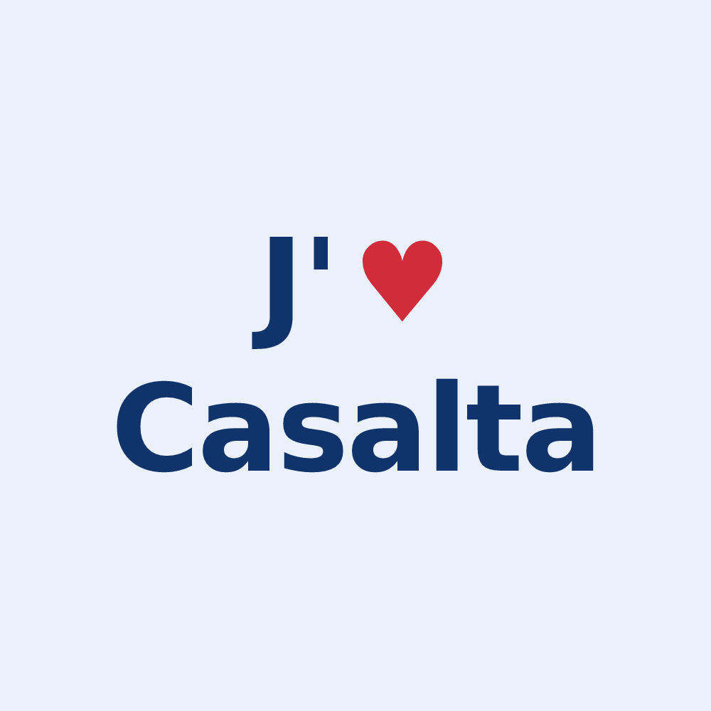 Sticker personnalisé Casalta — design J'aime Casalta