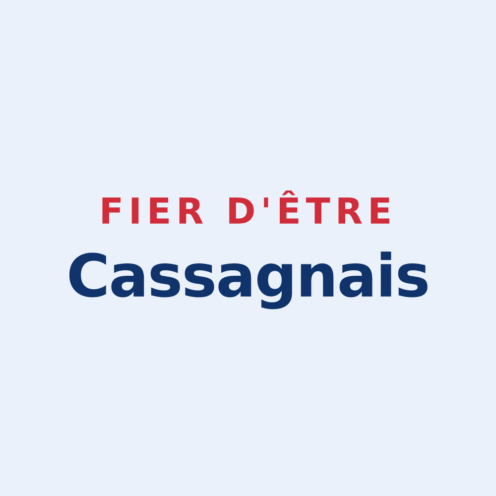 Sticker « Fier d'être Cassagnais » — design pour Cassaigne
