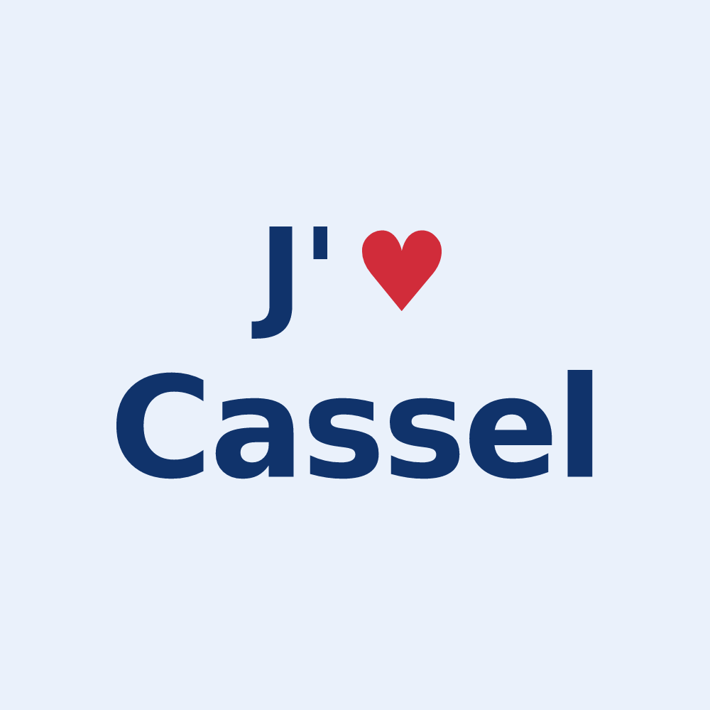 Sticker personnalisé Cassel — design J'aime Cassel