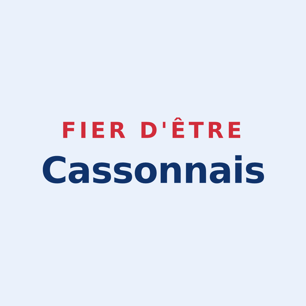 Sticker « Fier d'être Cassonnais » — design pour Casson