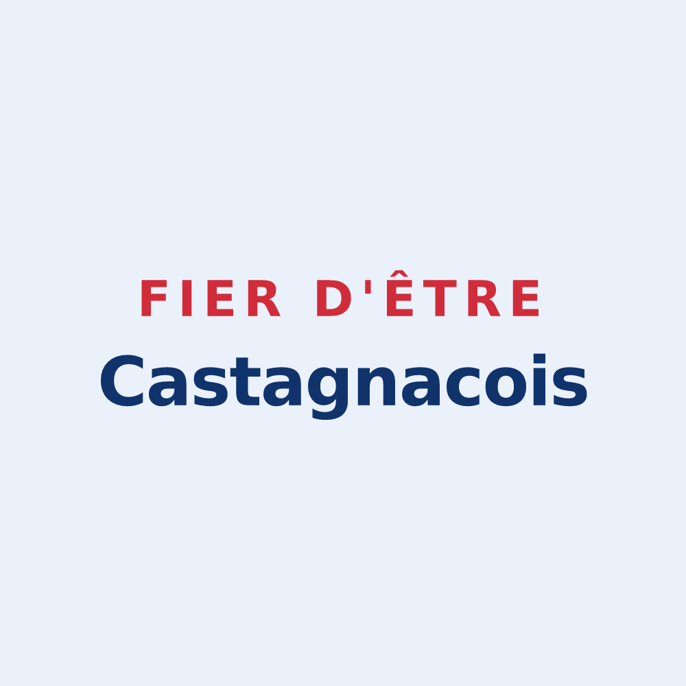 Sticker « Fier d'être Castagnacois » — design pour Castagnac
