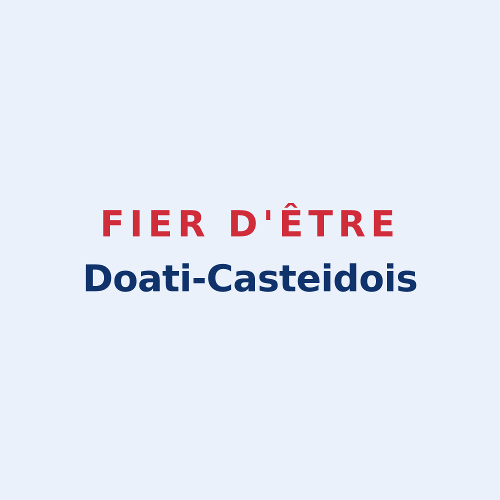 Sticker « Fier d'être Doati-Casteidois » — design pour Casteide-Doat