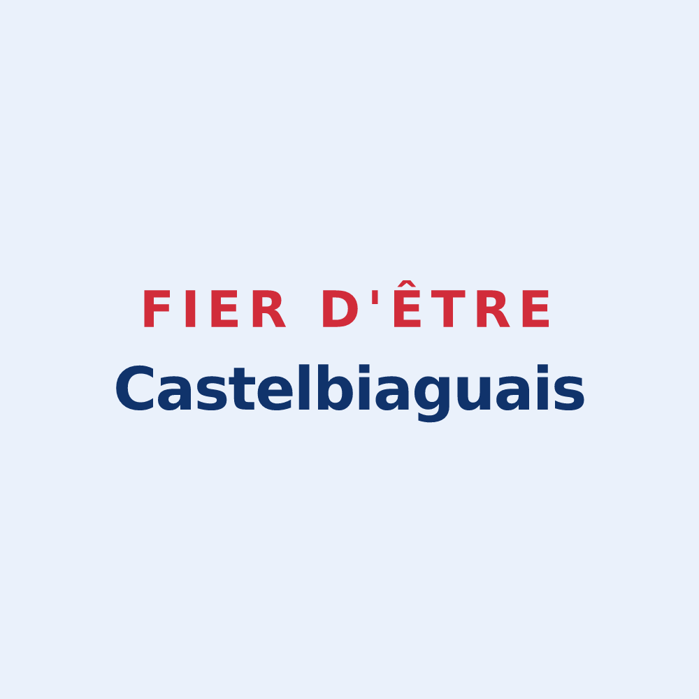 Sticker « Fier d'être Castelbiaguais » — design pour Castelbiague