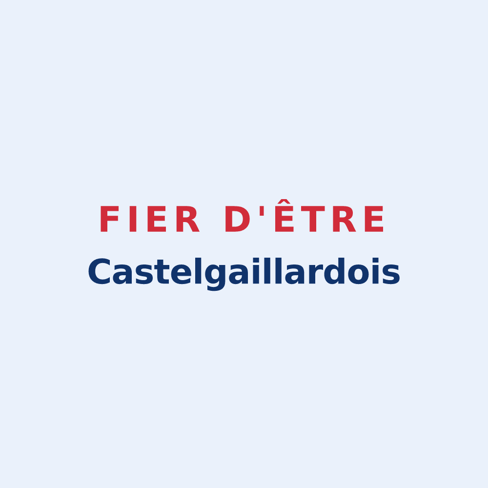 Sticker « Fier d'être Castelgaillardois » — design pour Castelgaillard