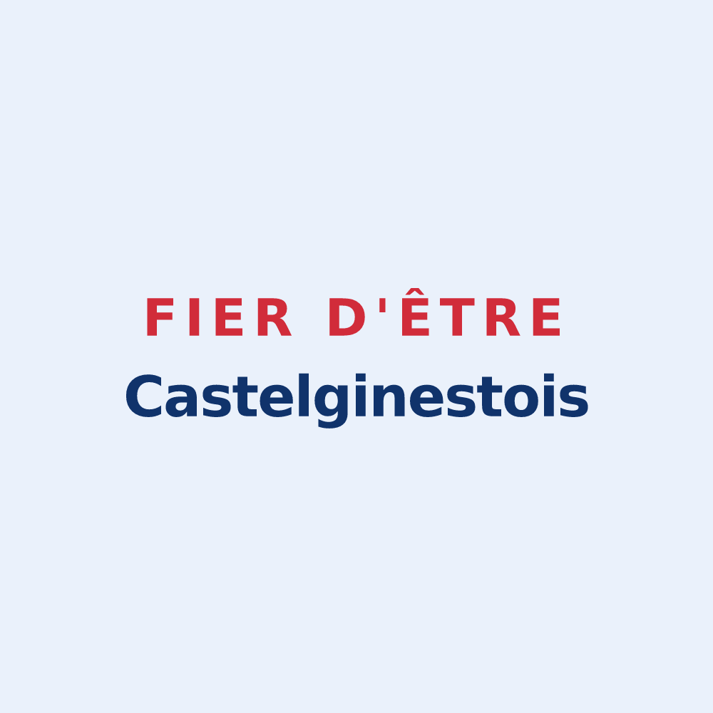 Sticker « Fier d'être Castelginestois » — design pour Castelginest