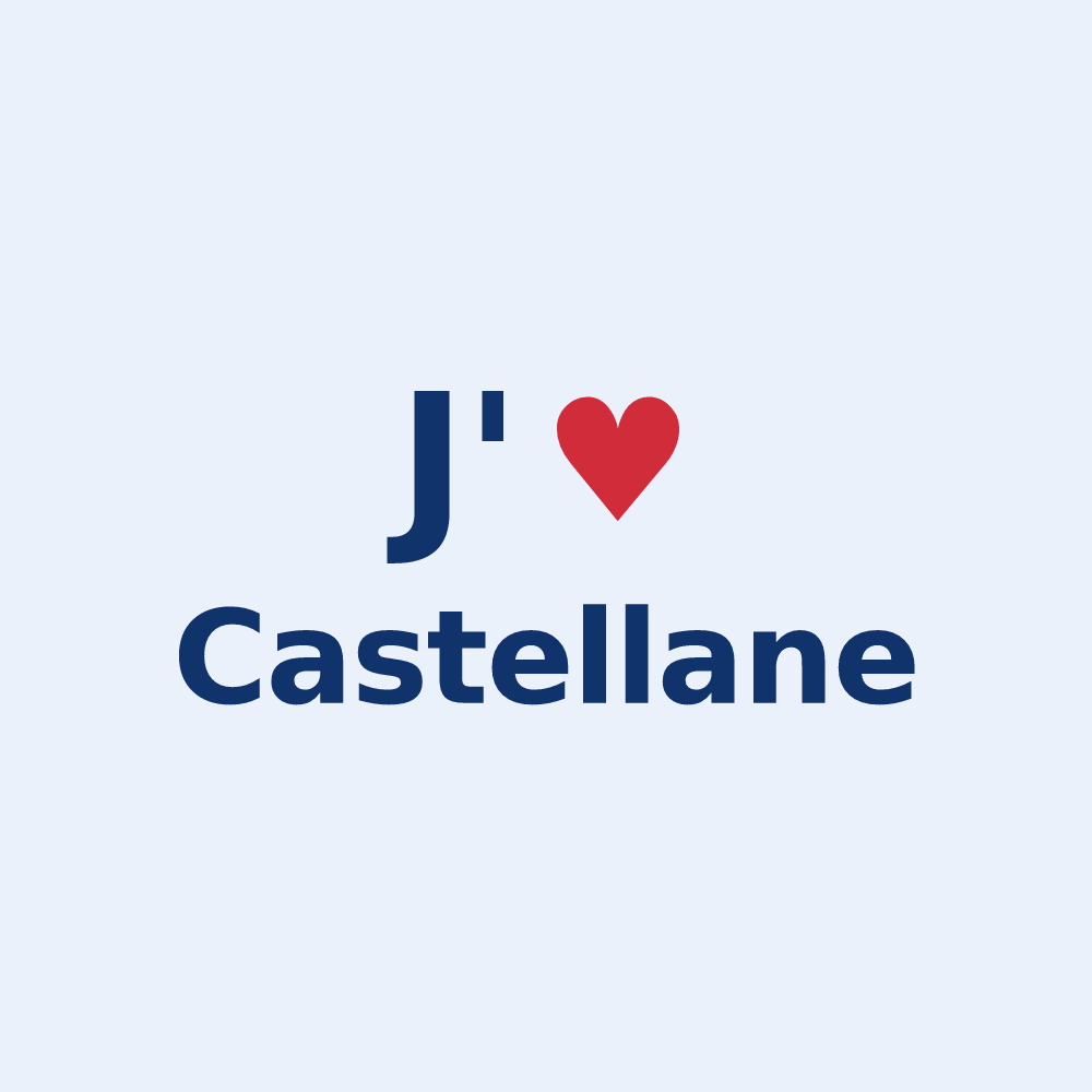 Sticker personnalisé Castellane — design J'aime Castellane