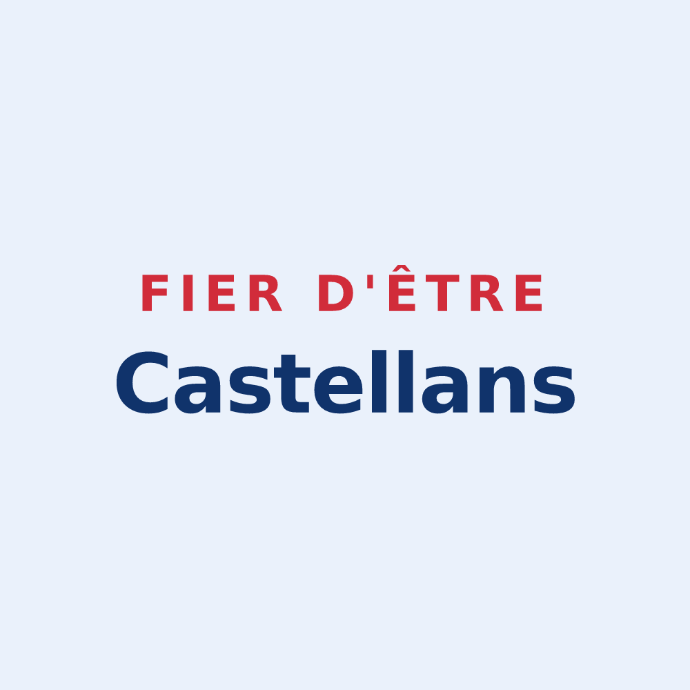 Sticker « Fier d'être Castellans » — design pour Castellet-en-Luberon