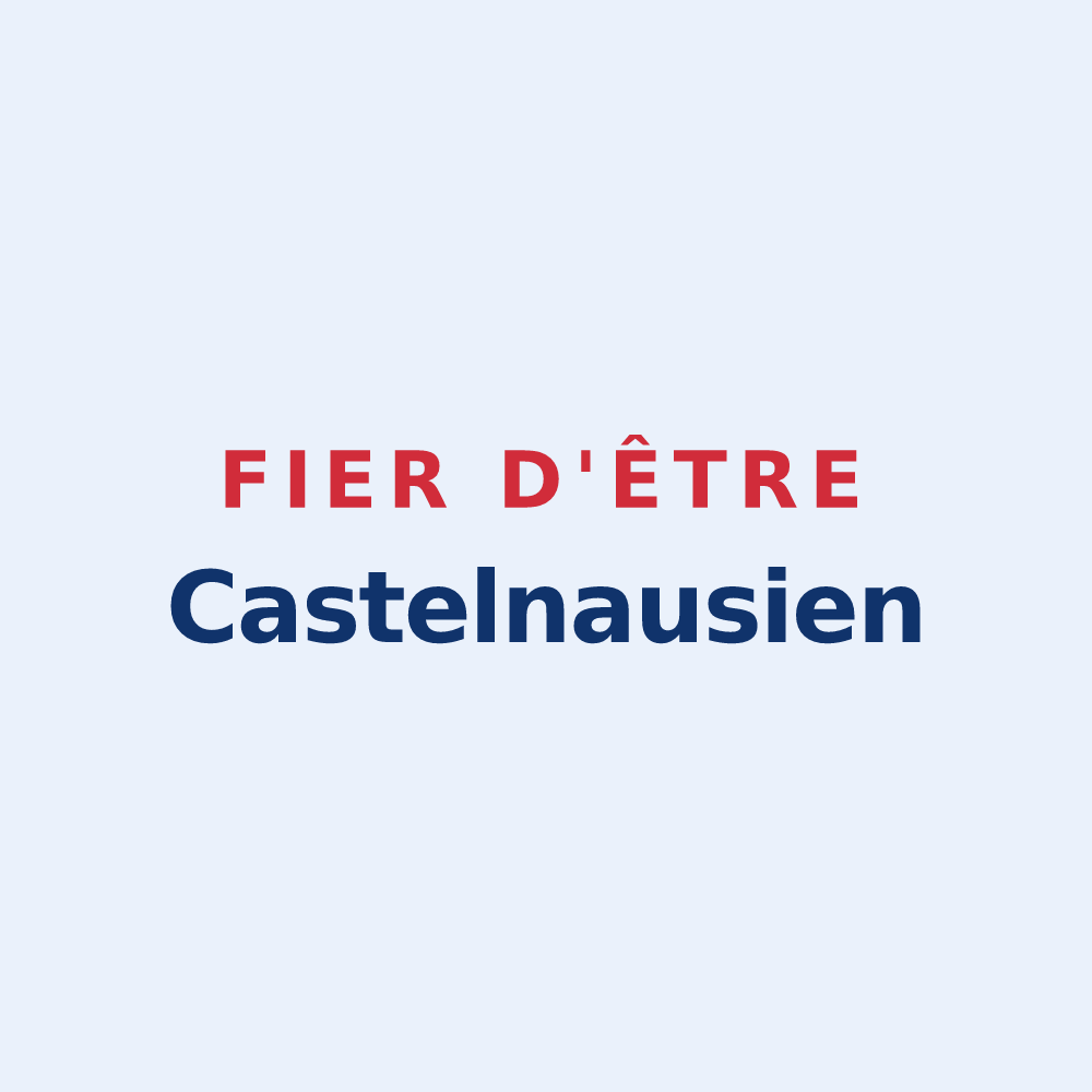 Sticker « Fier d'être Castelnausien » — design pour Castelnau-Barbarens