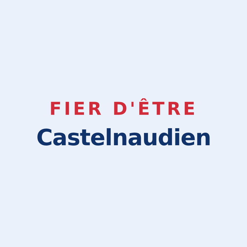 Sticker « Fier d'être Castelnaudien » — design pour Castelnau-d'Anglès