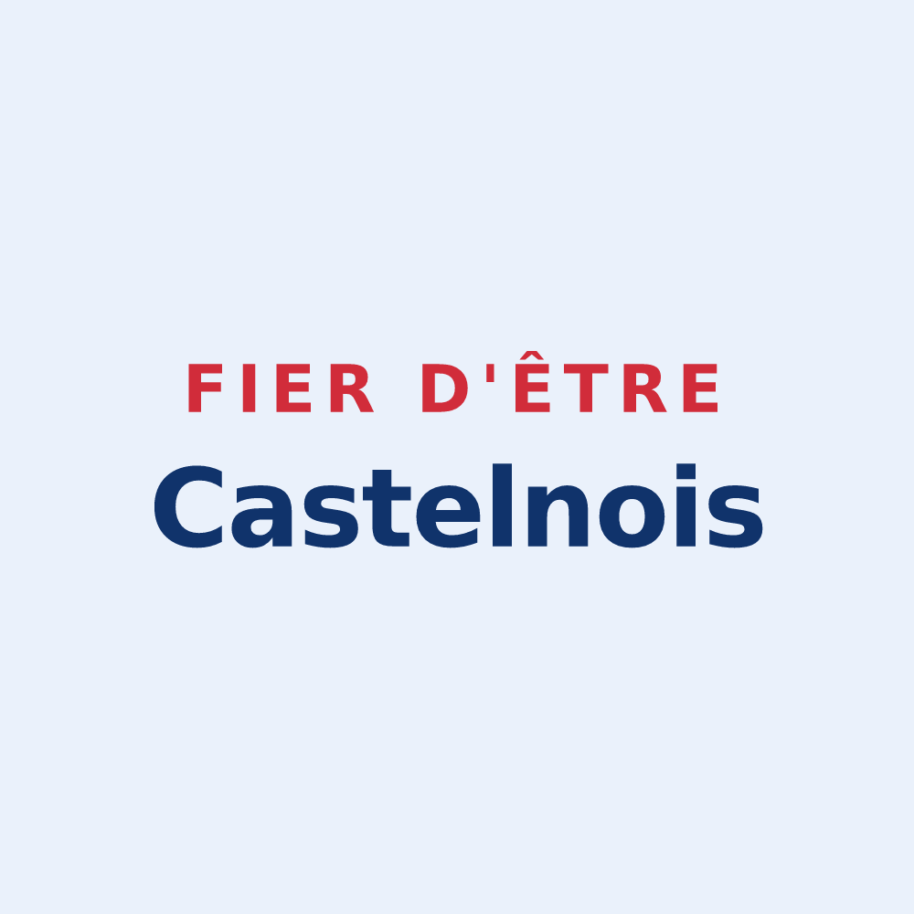Sticker « Fier d'être Castelnois » — design pour Castelnau-d'Arbieu
