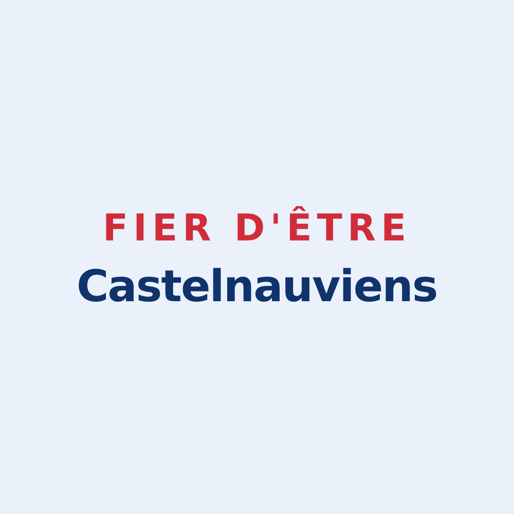 Sticker « Fier d'être Castelnauviens » — design pour Castelnau-Rivière-Basse