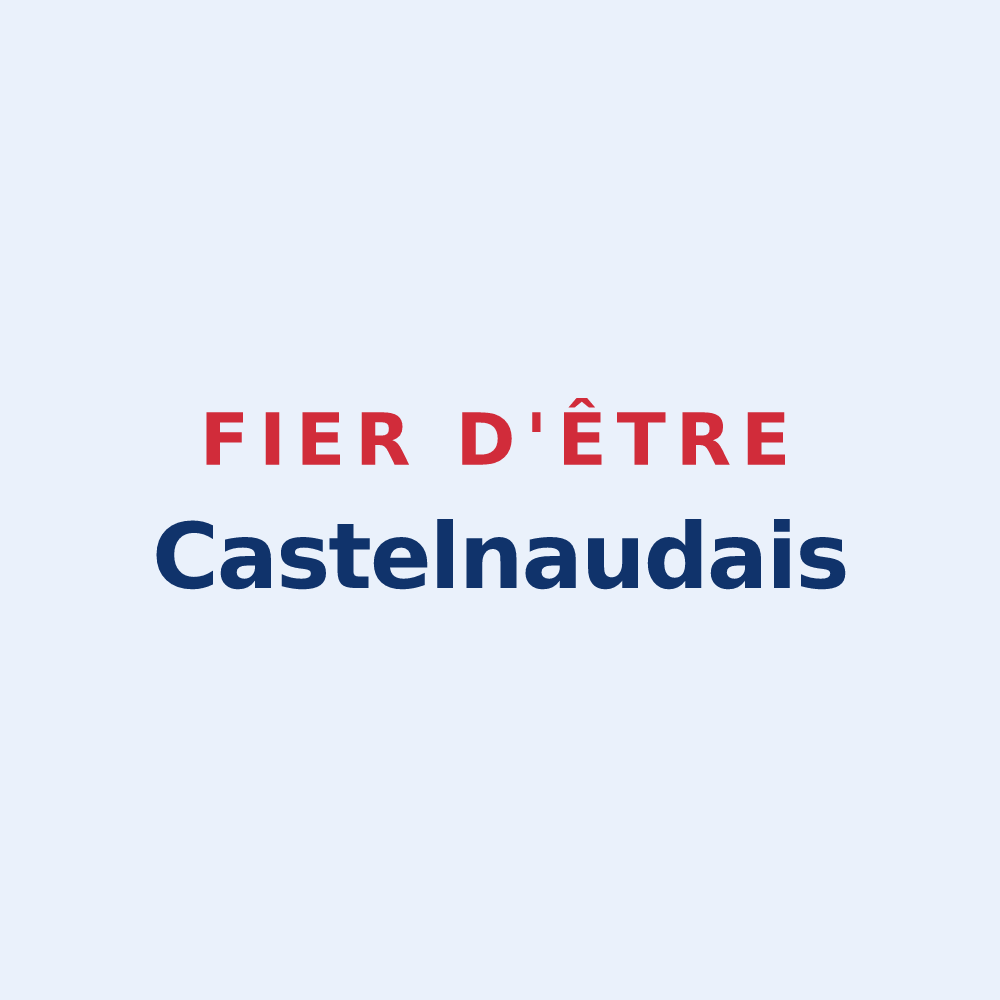 Sticker « Fier d'être Castelnaudais » — design pour Castelnaud-de-Gratecambe