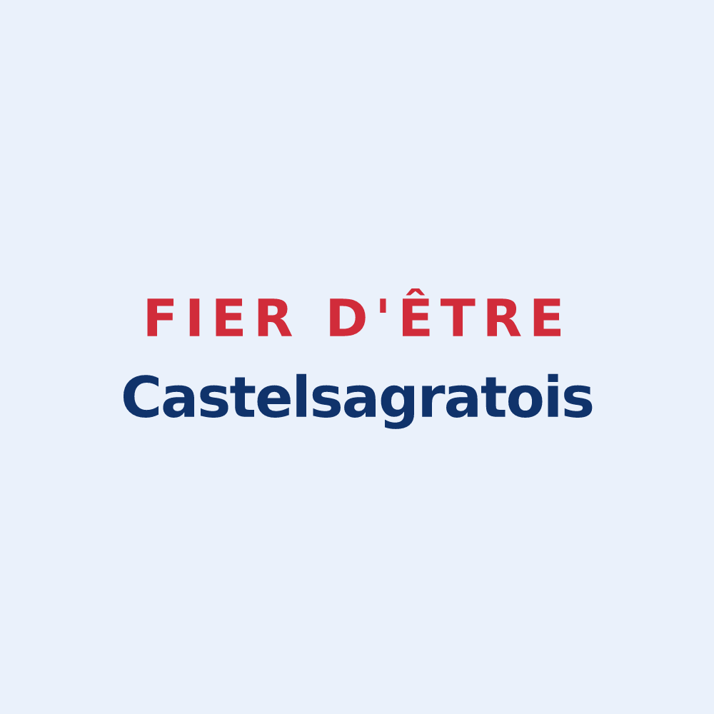 Sticker « Fier d'être Castelsagratois » — design pour Castelsagrat