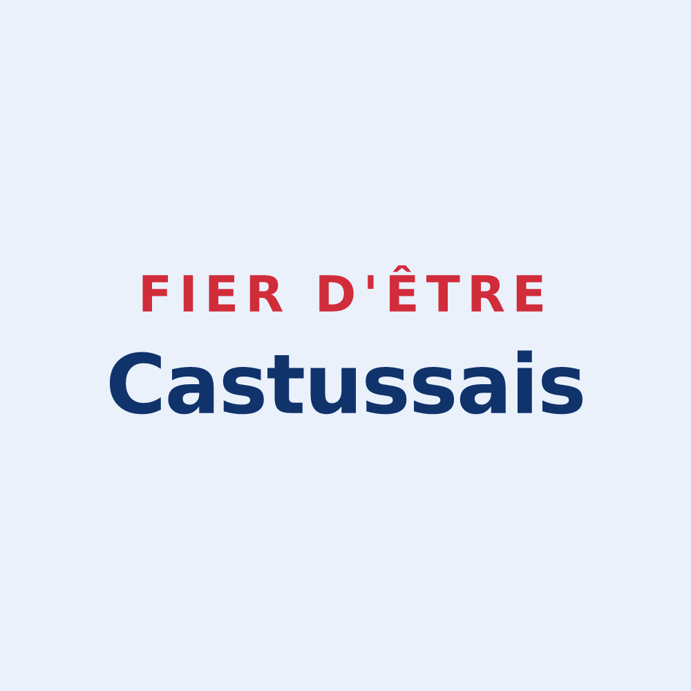Sticker « Fier d'être Castussais » — design pour Castéra-Lanusse